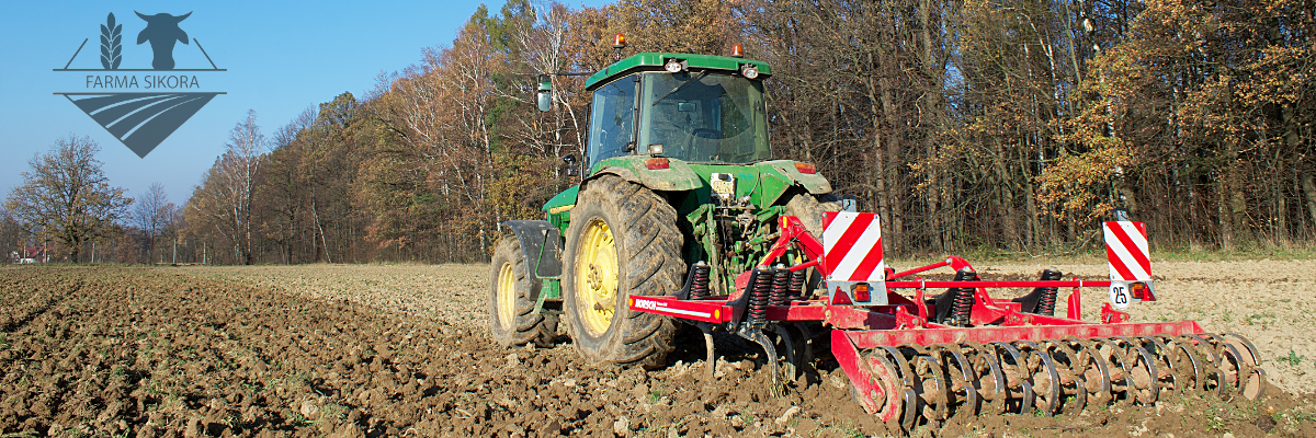 FARMA SIKORA, JOHN DEERE 8100, AGROSLUŽBY, ZPRACOVÁNÍ PŮDY